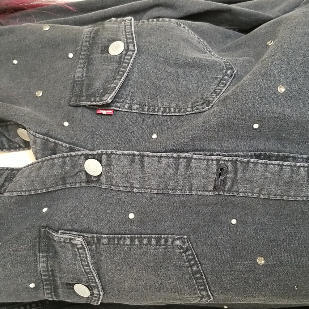Levi's cropped denim jacket shacket - Picture 7 of 12